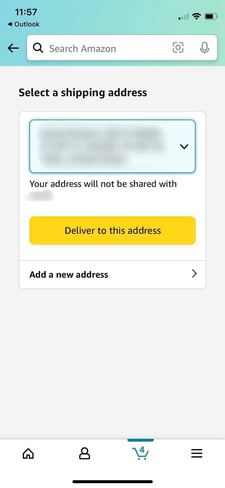 Amazon gift-giving tech-select a shipping address